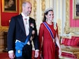 Prinses Kate is voor het eerst sinds 2023 weer bij een staatsbanket met haar man prins William.